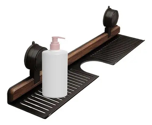 AquaLine – Organisateur de Lavabo en Inox et Bois