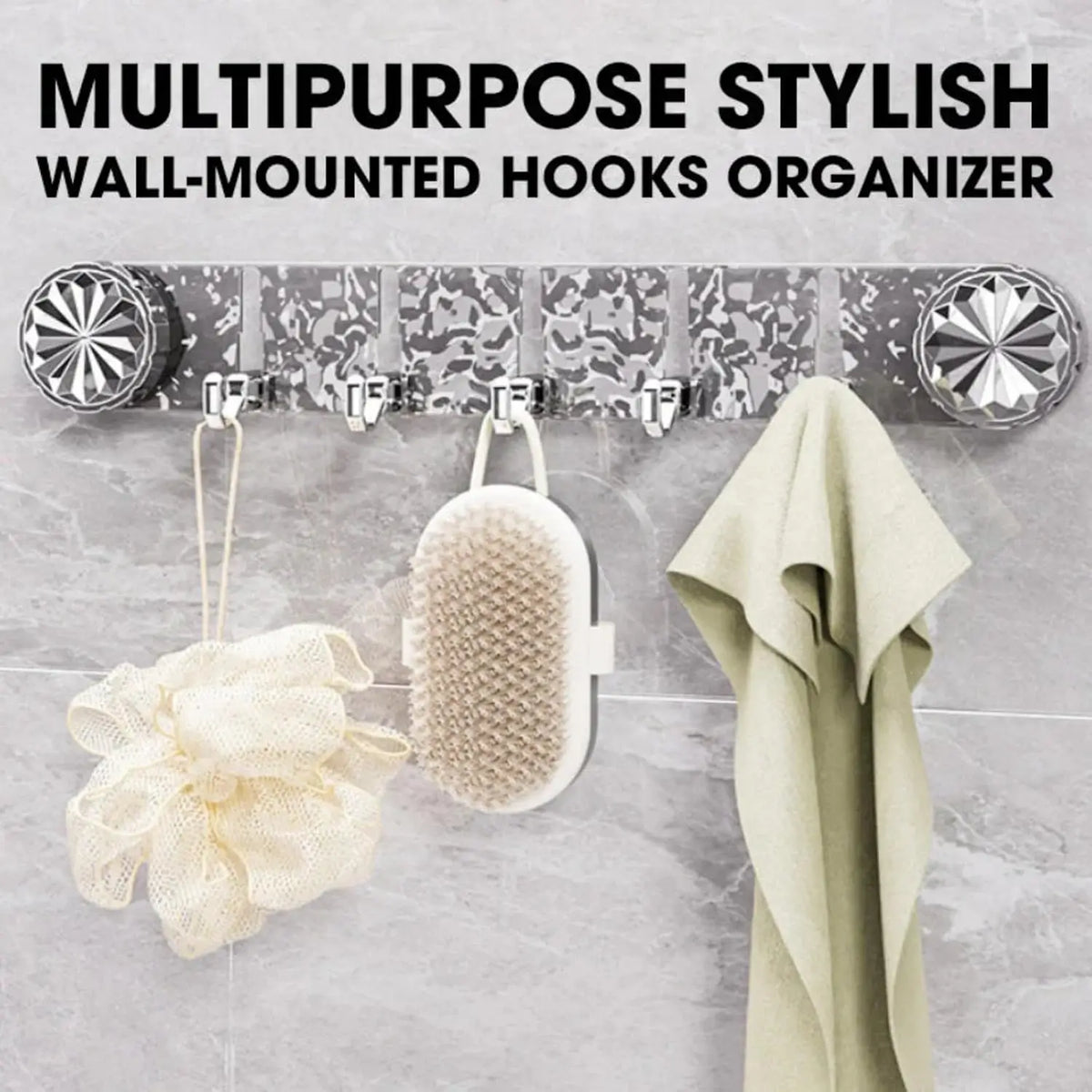 Lot de 2 – Organisateurs Muraux Pliables à Crochets