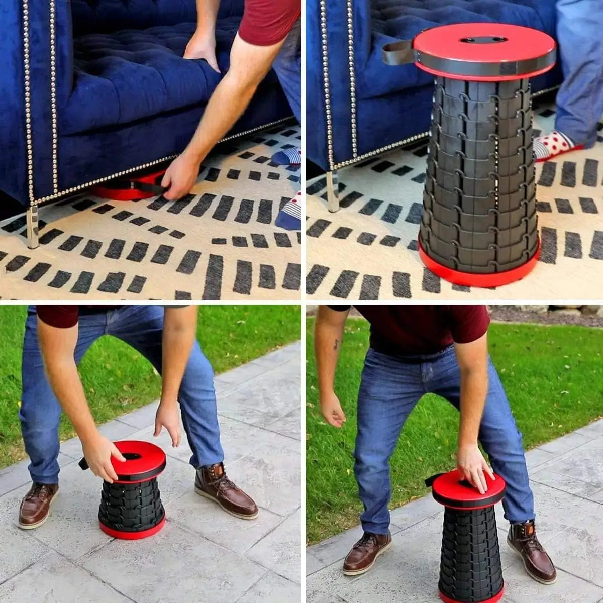Tabouret Pliable Portable – Réglable et Compact