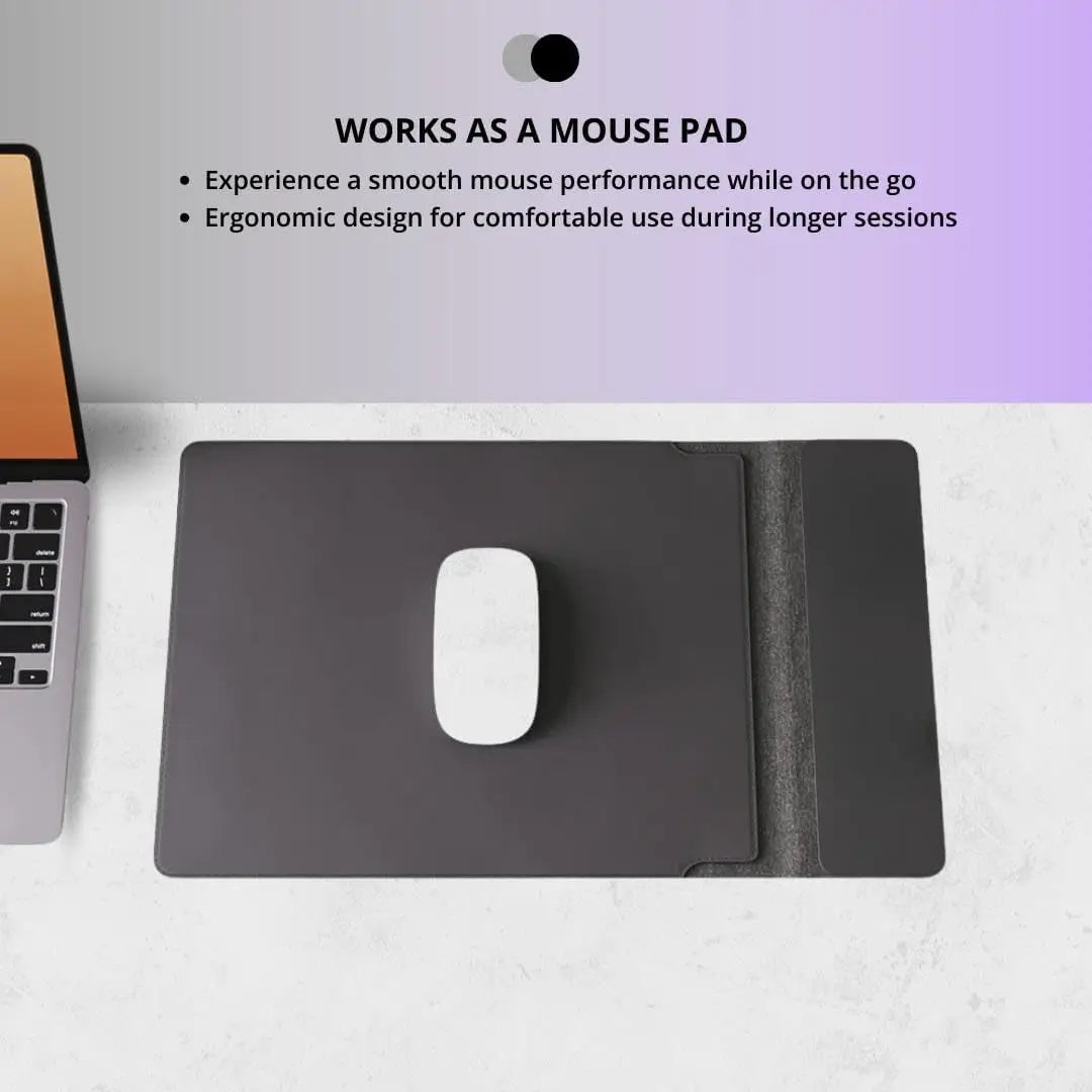 Pochette Laptop 3 en 1 avec Recharge Sans Fil – Support & Tapis Souris