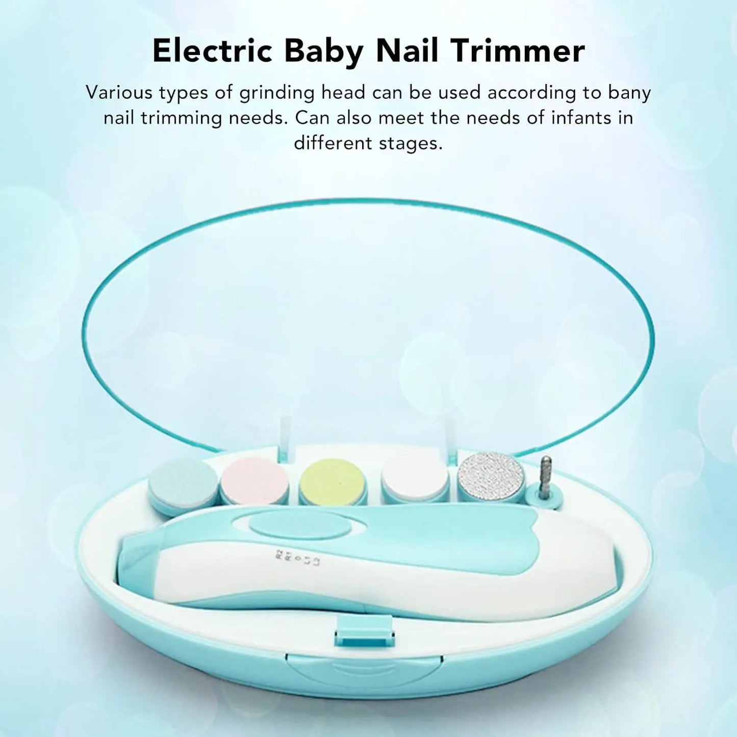 Tondeuse Électrique pour Ongles de Bébé – 6 en 1