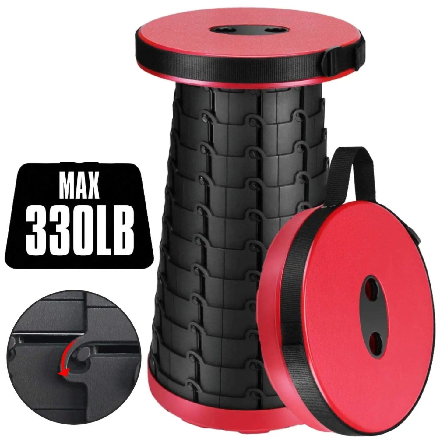 Tabouret Pliable Portable – Réglable et Compact