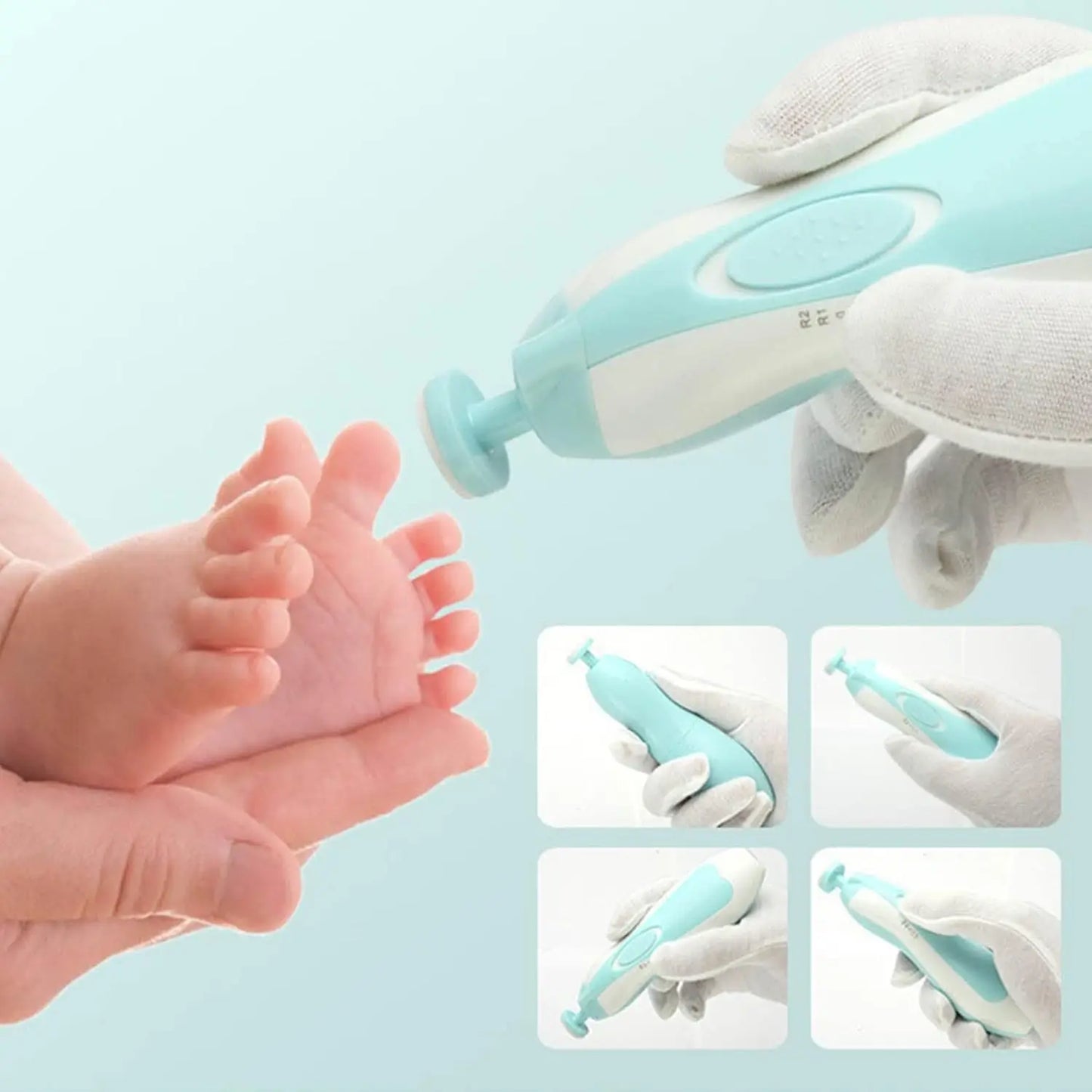 Tondeuse Électrique pour Ongles de Bébé – 6 en 1