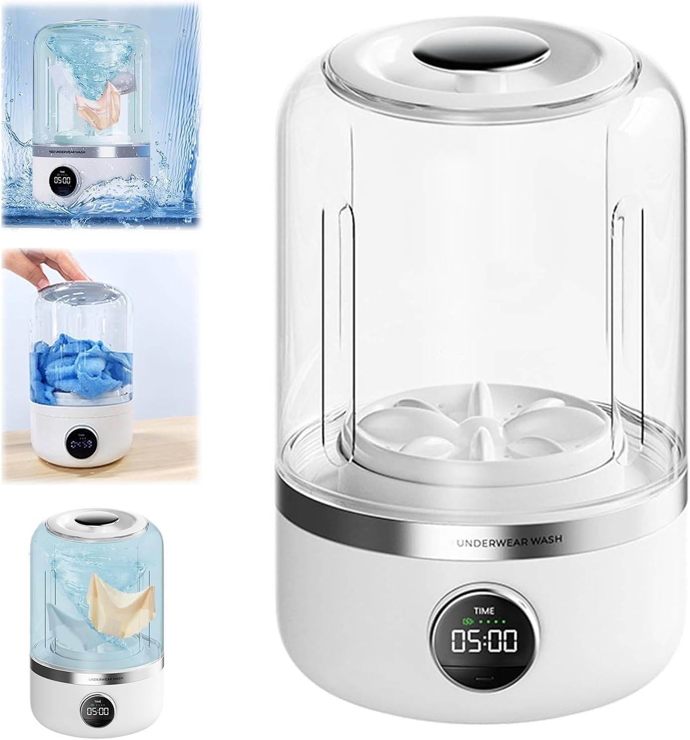 Mini Machine à Laver Portable – Sous-vêtements & Chaussettes