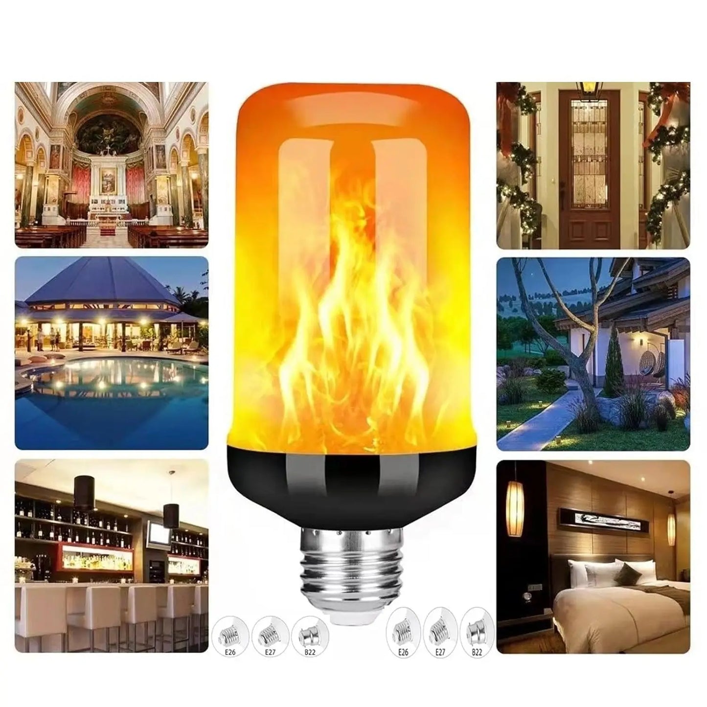 Ampoule LED Flamme Réaliste