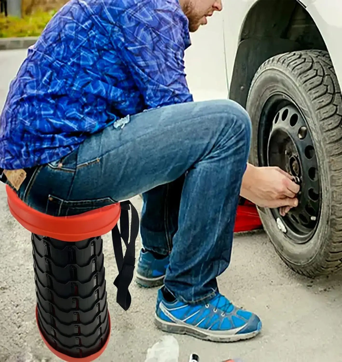 Tabouret Pliable Portable – Réglable et Compact