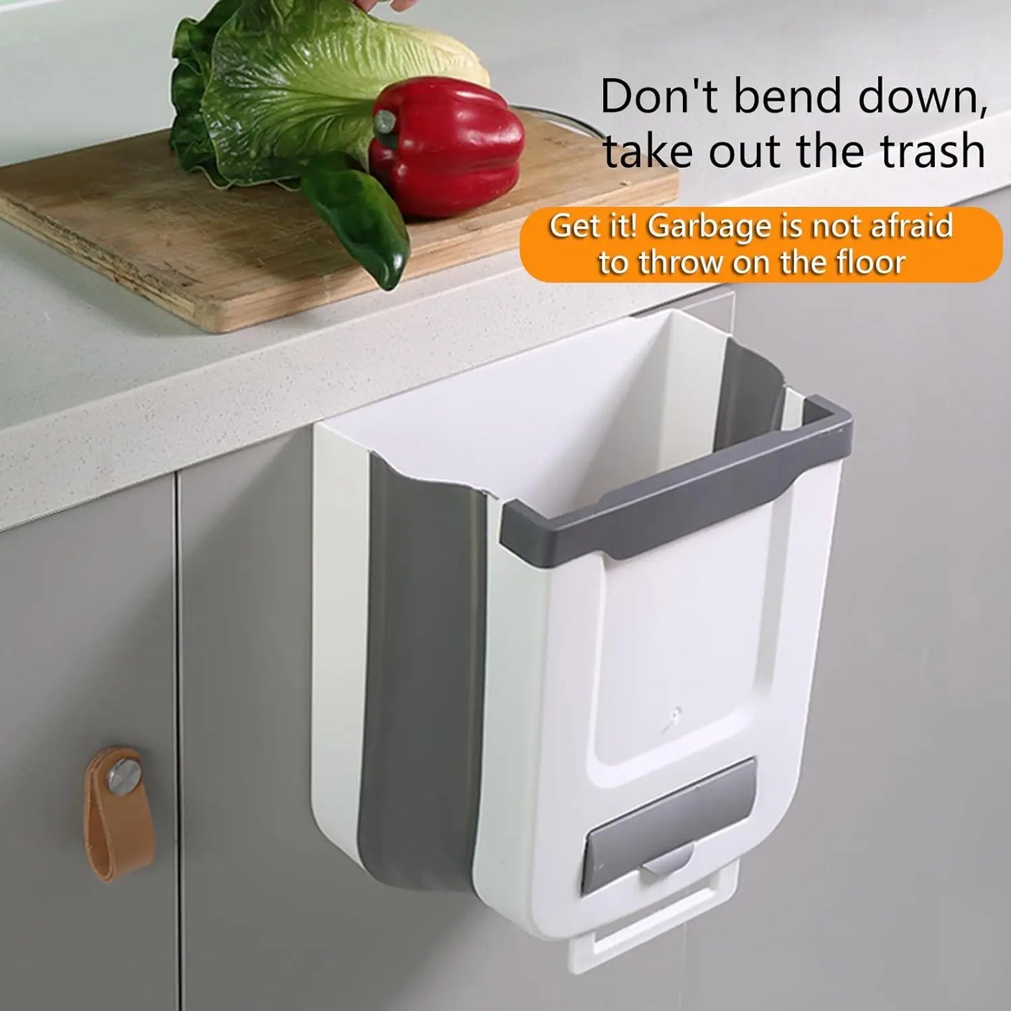 Poubelle de Cuisine Pliable – Accroche-Tiroir