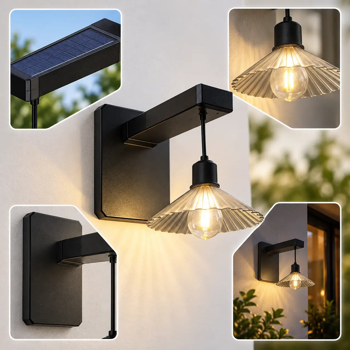 Lampe Murale Solaire Rechargeable