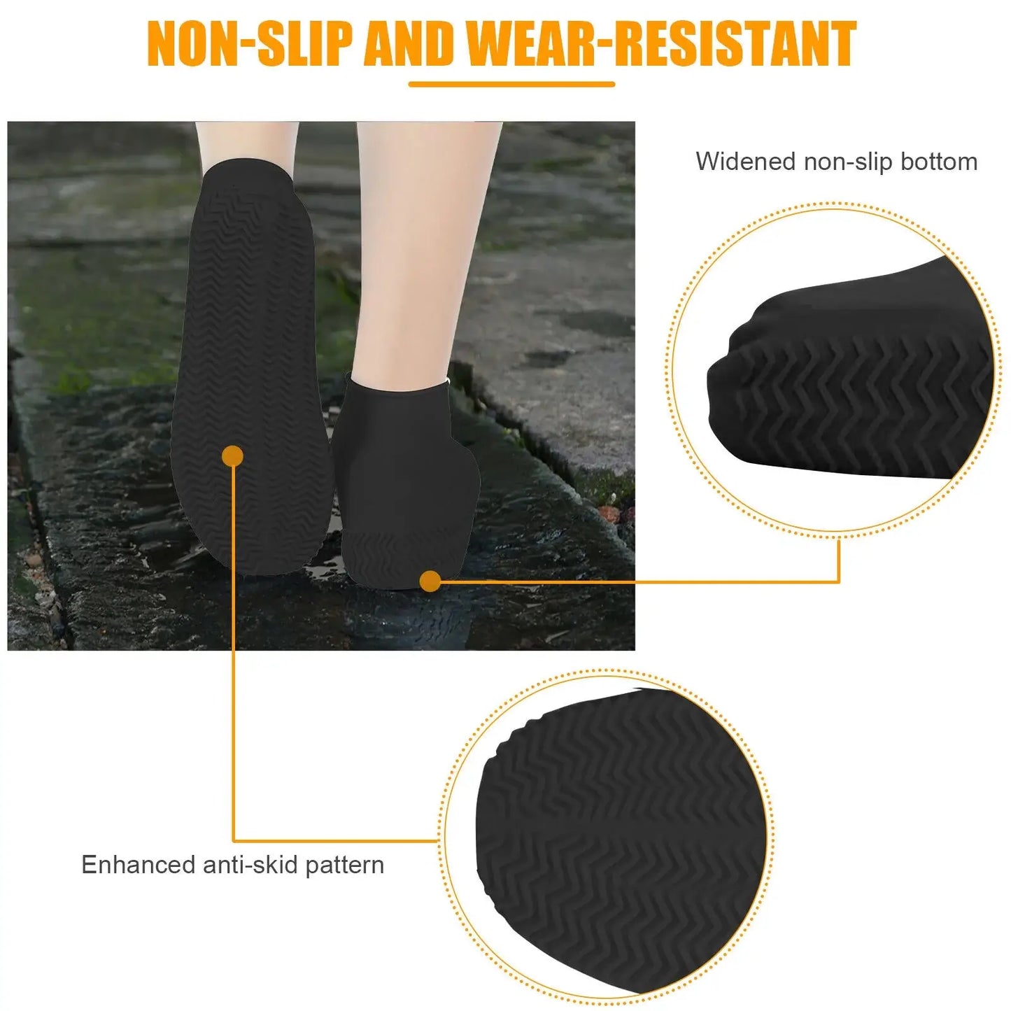 Protège-Chaussures en Silicone Imperméable