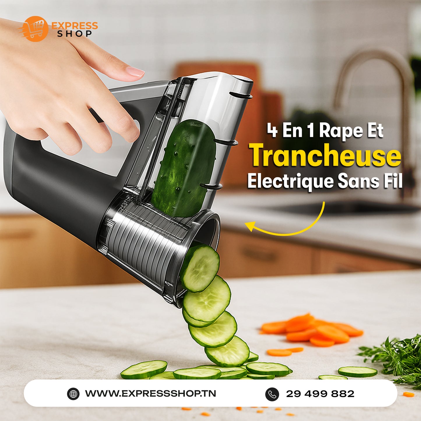 Rotexa Râpe Électrique Rotative Sans Fil