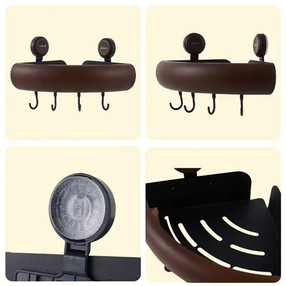 Étagère d'Angle Premium – Effet Bois