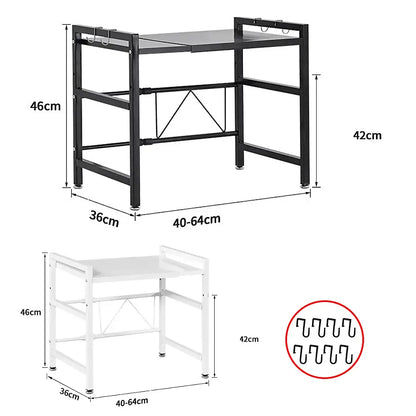 Support Micro-Onde Ajustable pour Rangement Cuisine