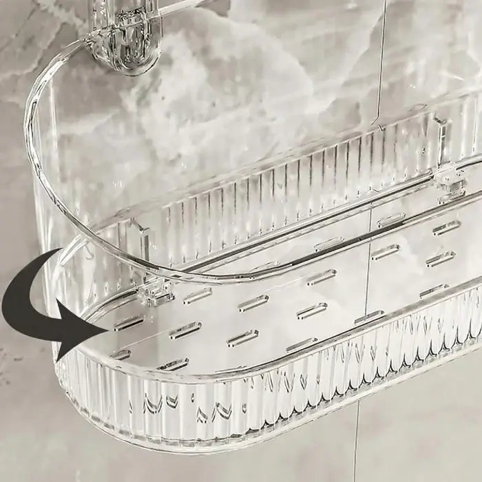 Panier de Rangement Mural – Salle de Bain et Cuisine – Sans Perçage