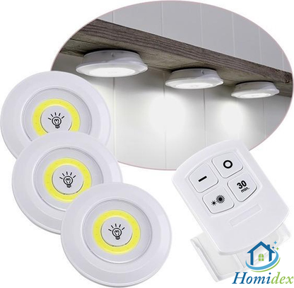 Lot de 3 Spots LED Sans Fil