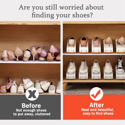 Pack de 4 – Organisateurs de Chaussures Réglables