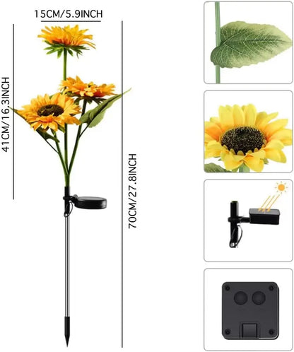 Pack de 2 – Tournesols Solaires Lumineux