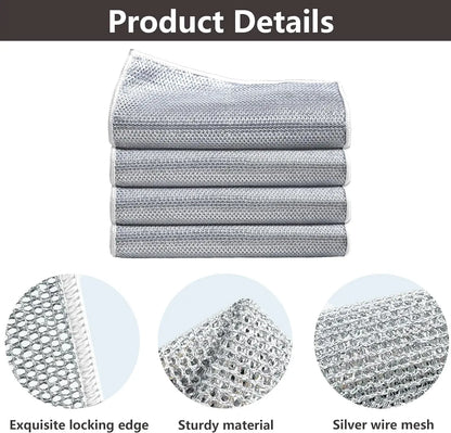 Pack 20 Éponges Métalliques Anti-Rayures Inox