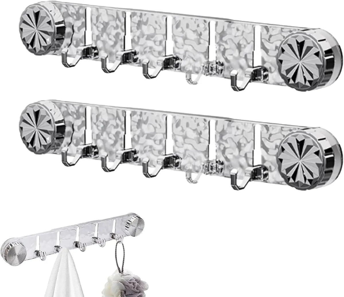 Lot de 2 – Organisateurs Muraux Pliables à Crochets