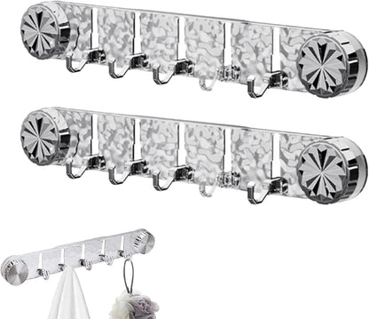 Lot de 2 – Organisateurs Muraux Pliables à Crochets