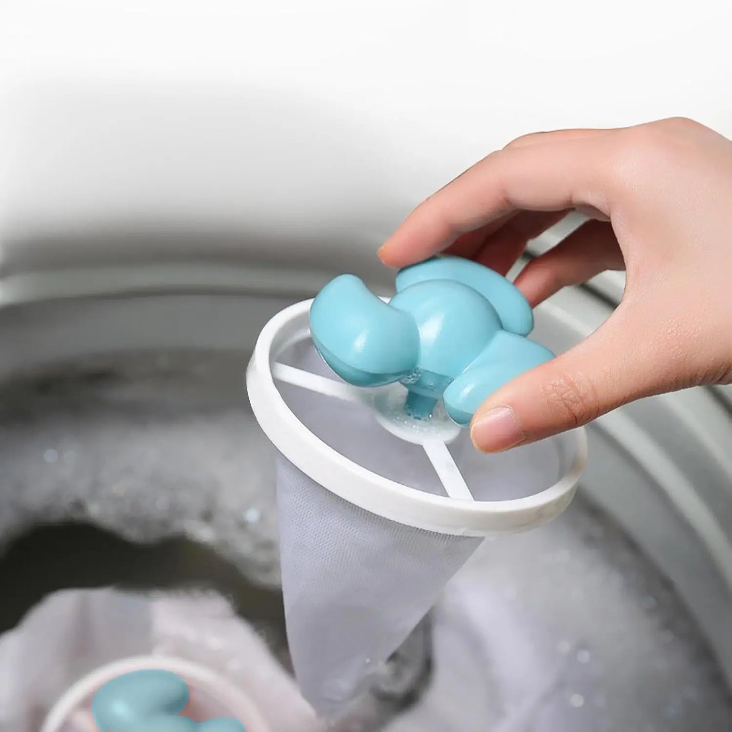 Pack de 2 Filtres Anti-Peluches pour Machine à Laver