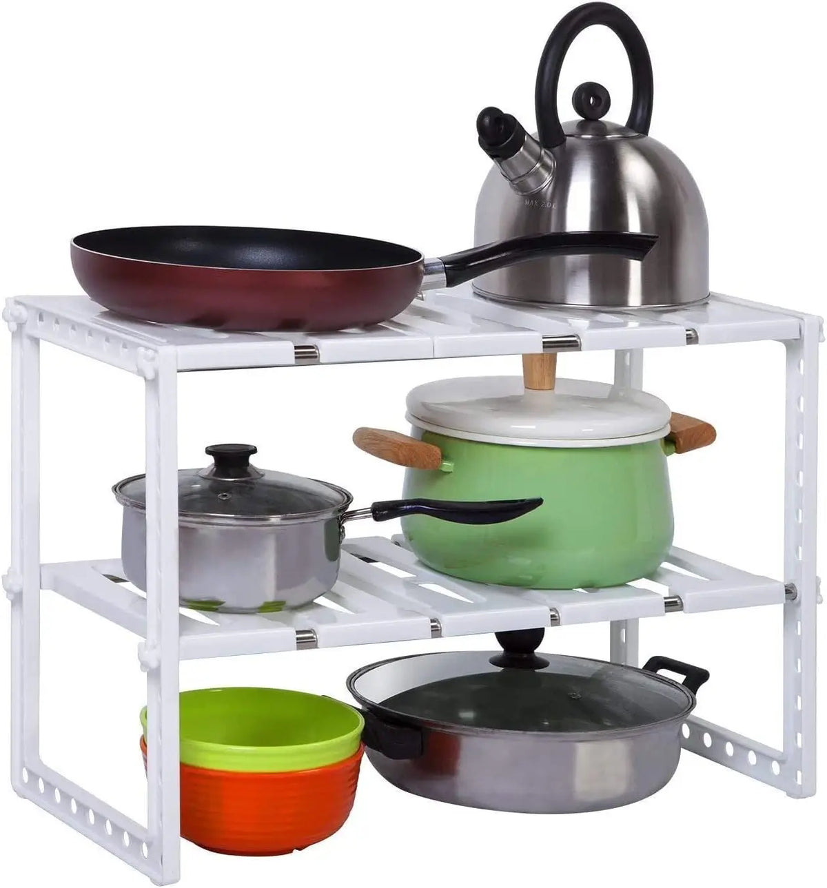 Étagère de Rangement Extensible 2 Niveaux