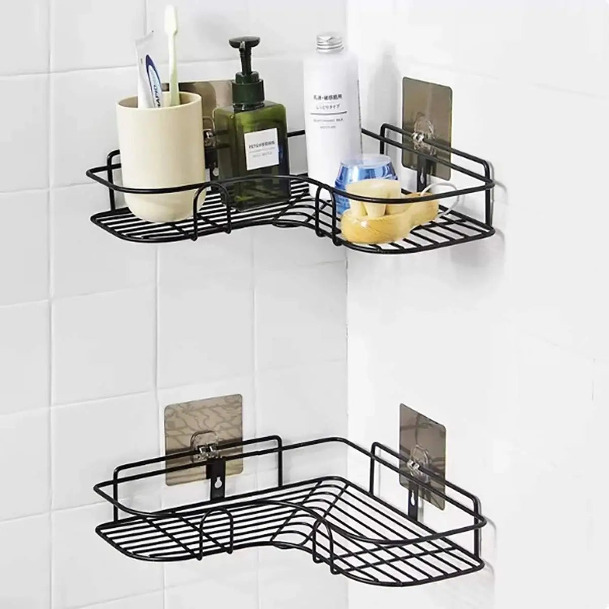 Lot de 2 Étagères d’Angle Sans Perçage | Liquidation Stock