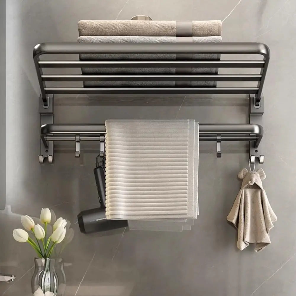 Étagère Murale Pliable Salle de Bain