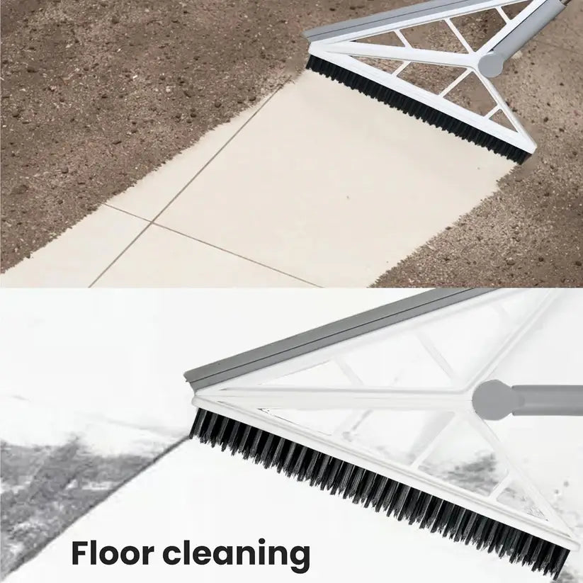 Balai Raclette Triangle Rotatif 2 en 1 – Sol, Coin & Vitres