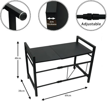 Support Micro-Onde Ajustable pour Rangement Cuisine