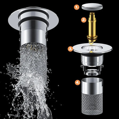 Lot de 2 Bouchons Inox avec Filtre
