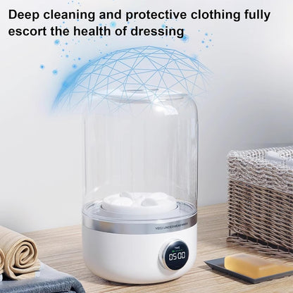 Mini Machine à Laver Portable – Sous-vêtements & Chaussettes