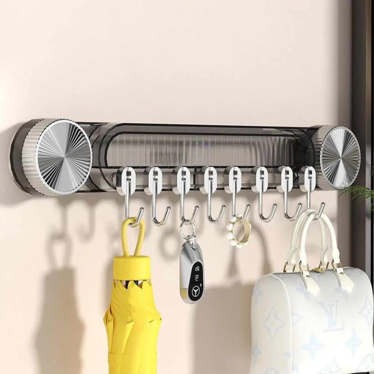 Lot de 2 – Organisateurs Muraux Pliables à Crochets