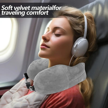 Oreiller Valise Discret – avec rangement caché, idéal pour l’avion, le train et les longs voyages