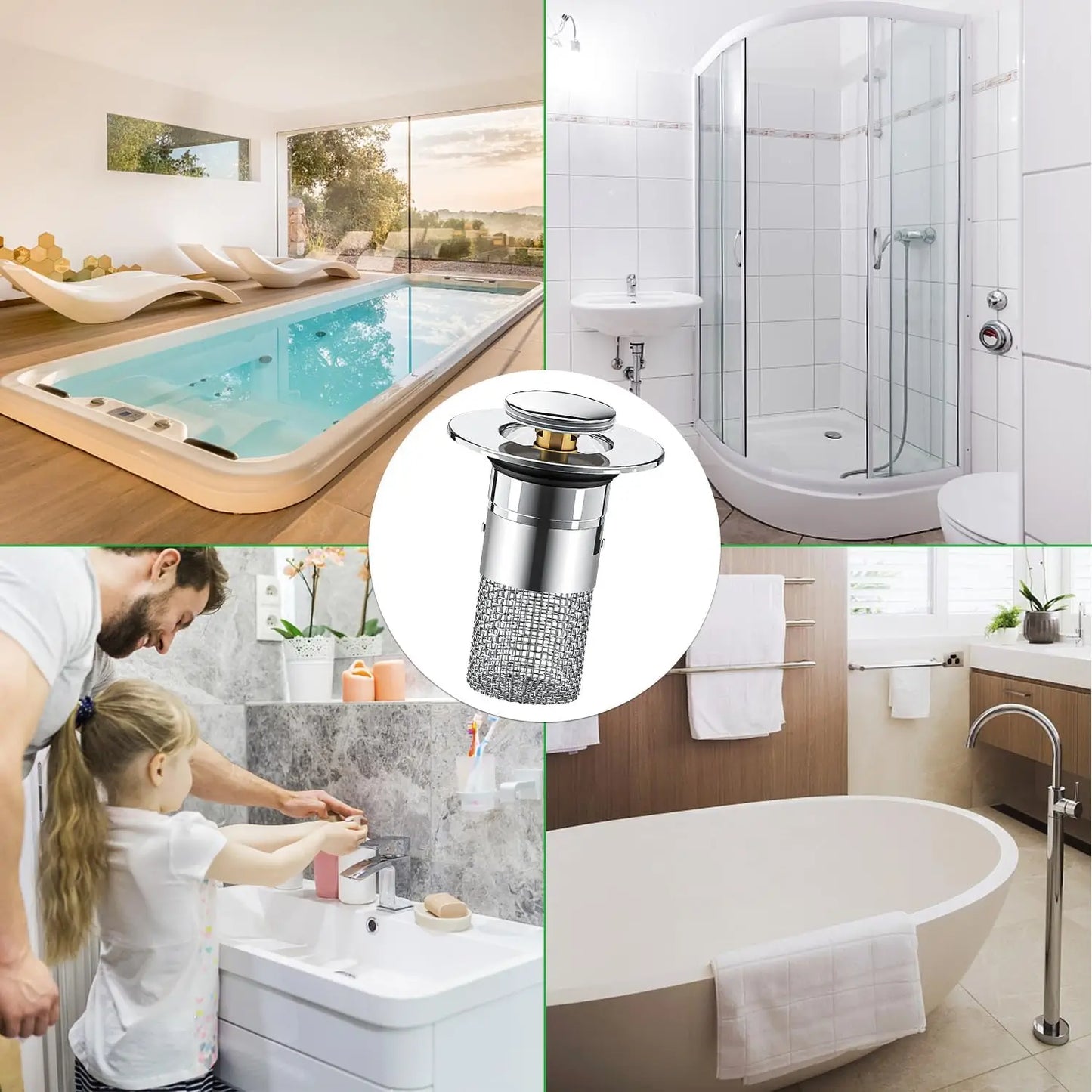 Lot de 2 Bouchons Inox avec Filtre