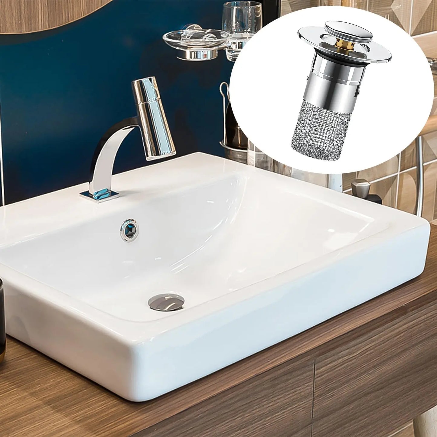 Lot de 2 Bouchons Inox avec Filtre