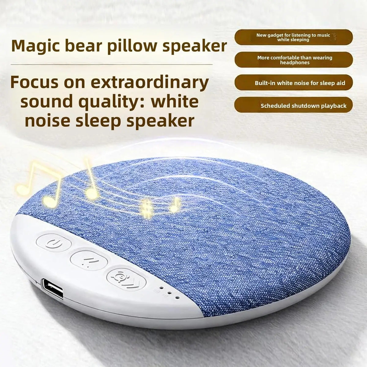 Haut-parleur Sommeil - Son Privé Bluetooth