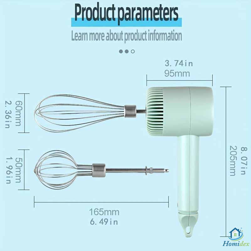 Mixeur 3 en 1 Électrique et Rechargeable