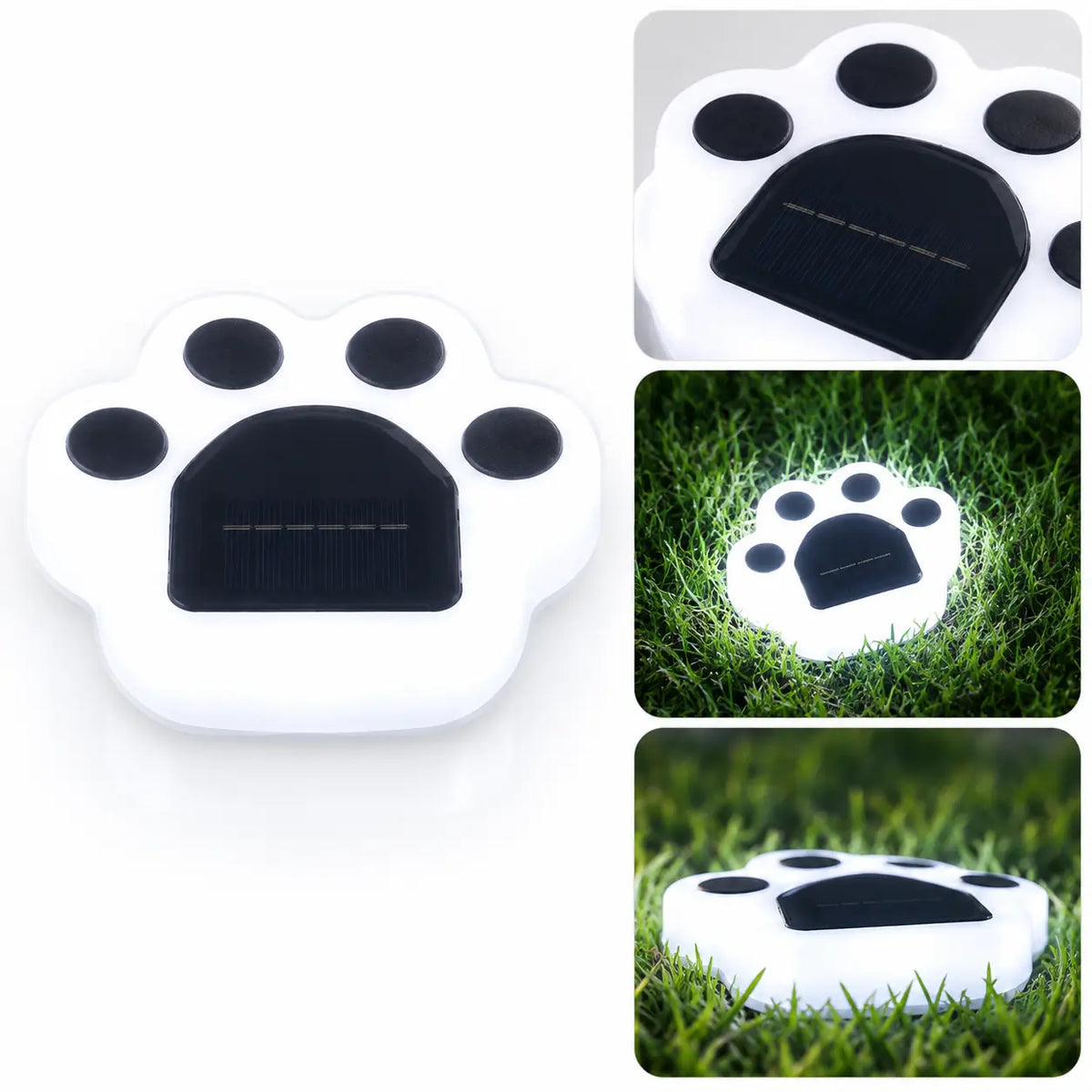 Pack de 4 Lampes Solaires Patte de Chat