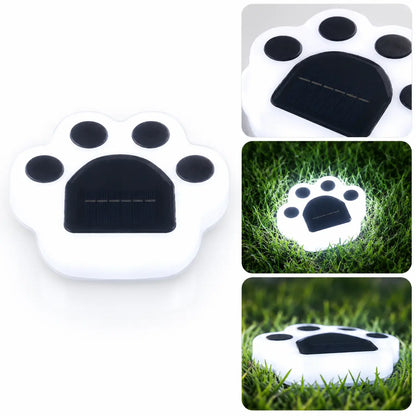 Pack de 4 Lampes Solaires Patte de Chat