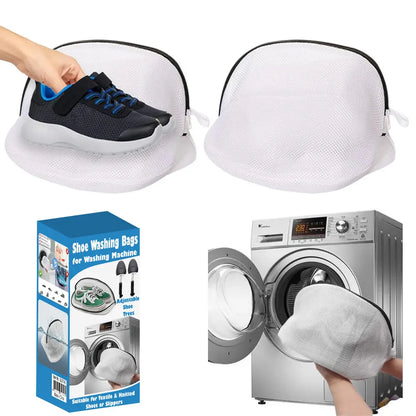 Sac de Lavage pour Chaussures avec 2 Embauchoirs Ajustables