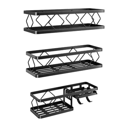 Pack 2 Étagères Murales de Douche Sans Perçage + Accessoires Offerts