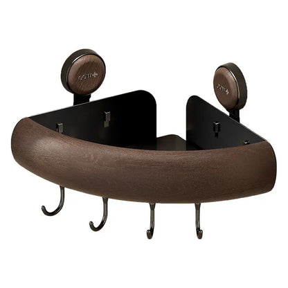 Étagère d'Angle Premium – Effet Bois