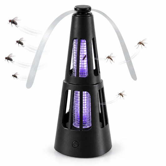 Ventilateur anti-mouches & lampe anti-insectes 2-en-1
