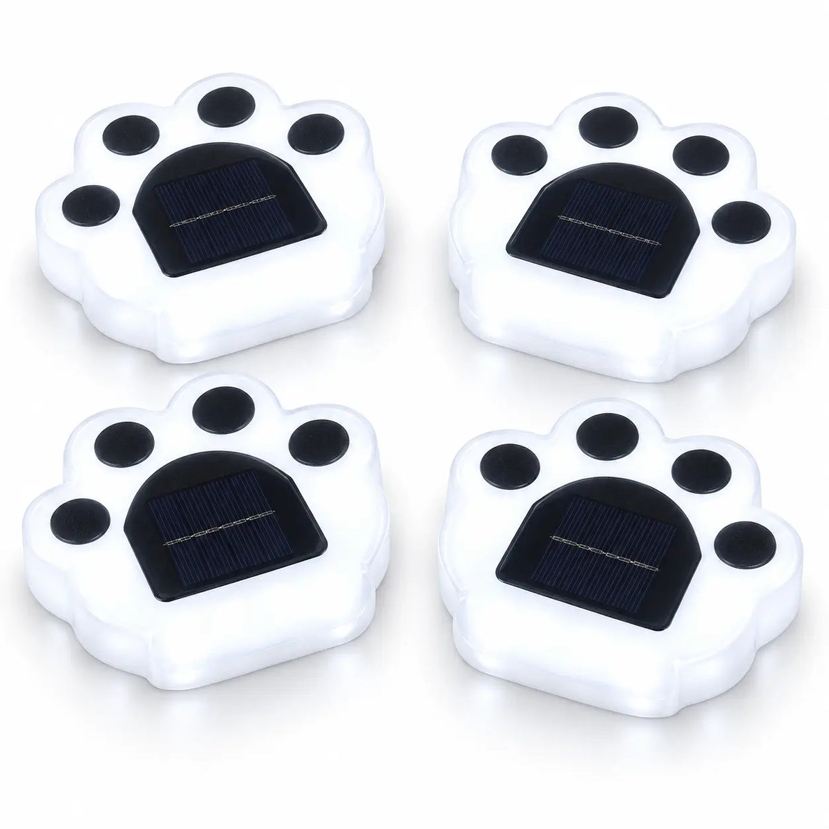 Pack de 4 Lampes Solaires Patte de Chat