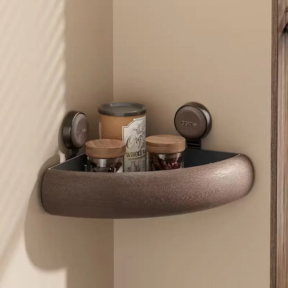 Étagère d'Angle Premium – Effet Bois