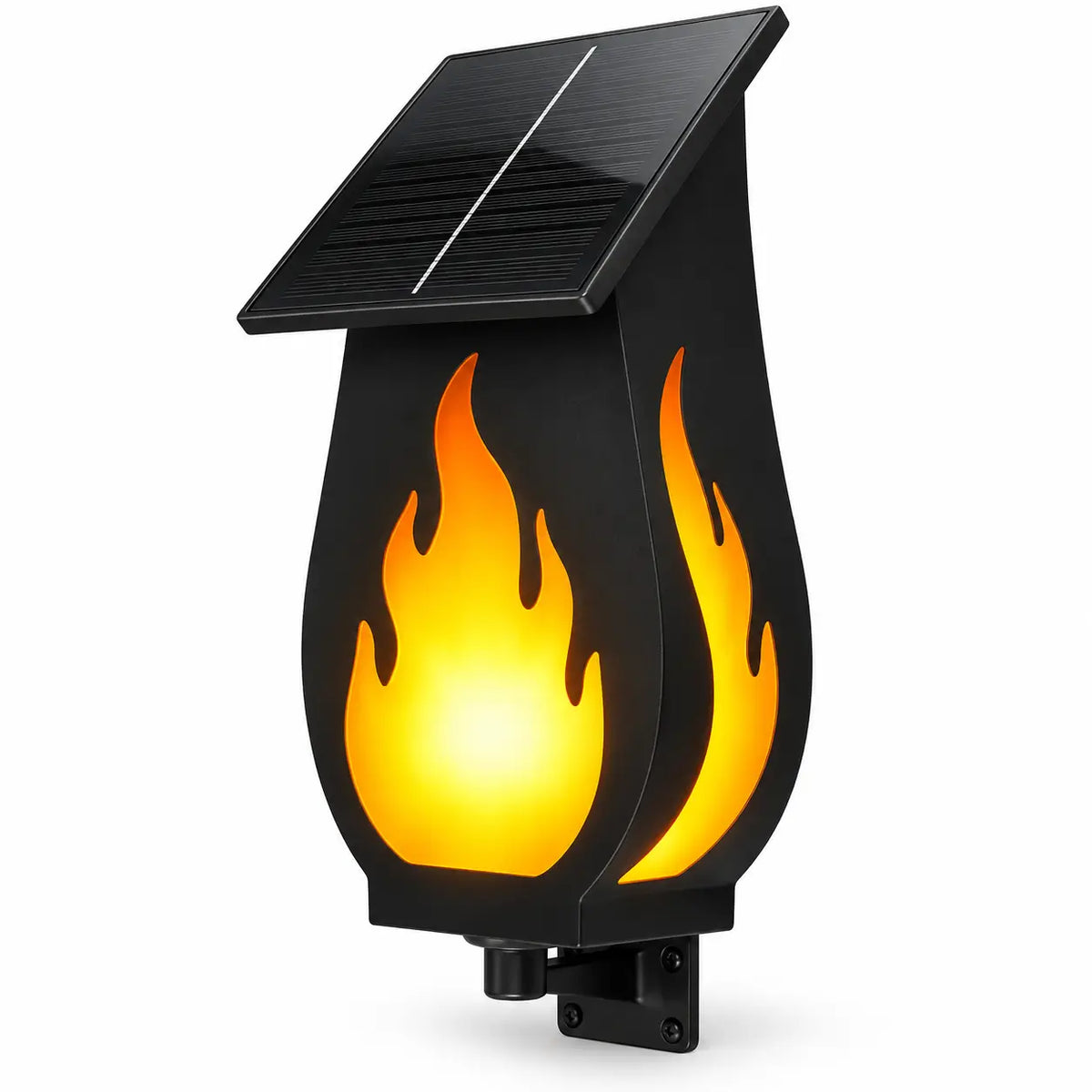 Applique Murale Solaire Effet Flamme