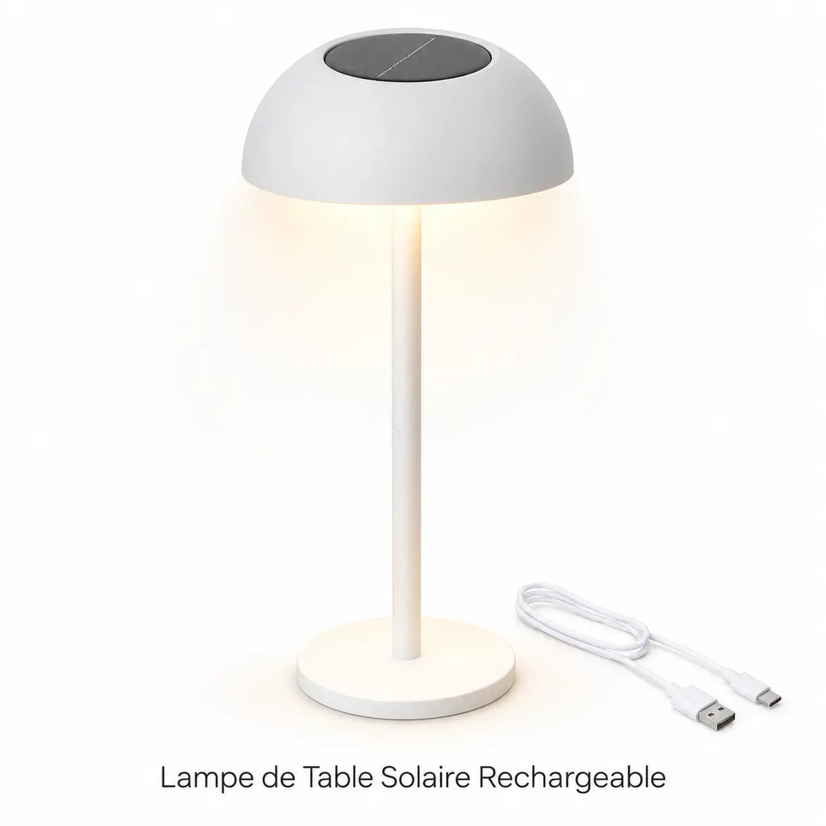 Lampe de Table Solaire Rechargeable