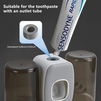 Distributeur de Dentifrice Automatique et Support de Brosses à Dents – Design Moderne et Fonctionnel